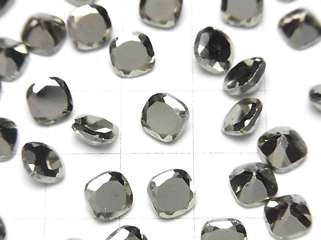 Pyrit Lose Steine Quadrat Facettiert 6x6mm 3Stk