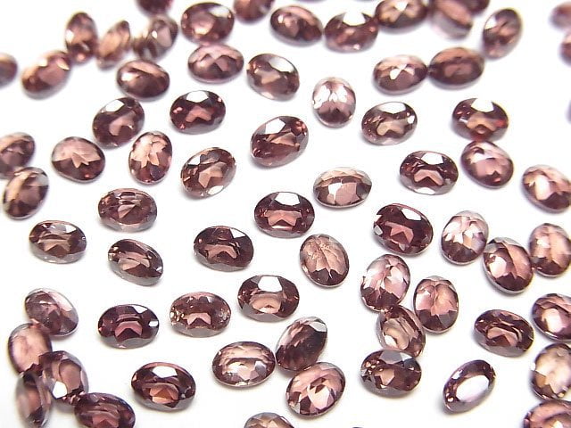 High Quality Reddish Brown Zircon AAA Loose stone Oval Faceted 4x3mm 2pcs