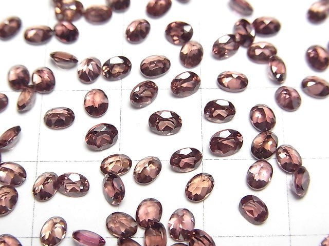 High Quality Reddish Brown Zircon AAA Loose stone Oval Faceted 4x3mm 2pcs