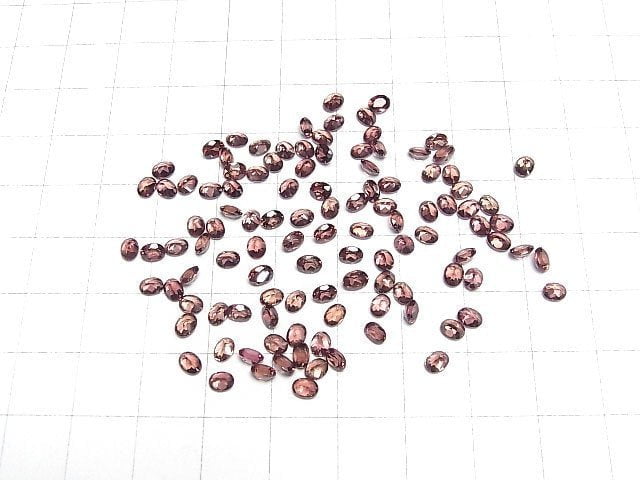 High Quality Reddish Brown Zircon AAA Loose stone Oval Faceted 4x3mm 2pcs