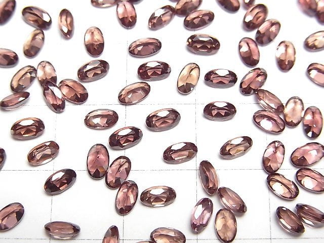 High Quality Reddish Brown Zircon AAA Loose stone Oval Faceted 5x3mm 2pcs