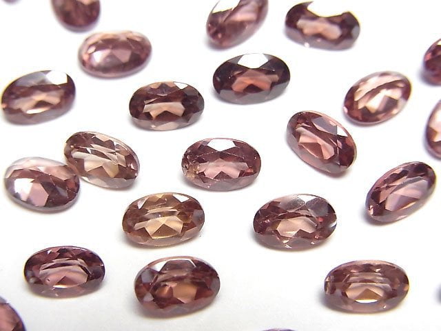 High Quality Reddish Brown Zircon AAA Loose stone Oval Faceted 6x4mm 1pc