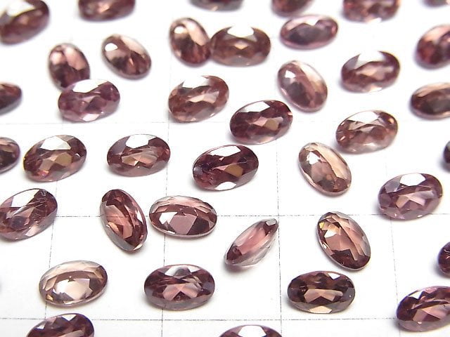 High Quality Reddish Brown Zircon AAA Loose stone Oval Faceted 6x4mm 1pc