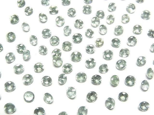 High Quality Green Kyanite AAA Loose stone Round Faceted 3x3mm 10pcs