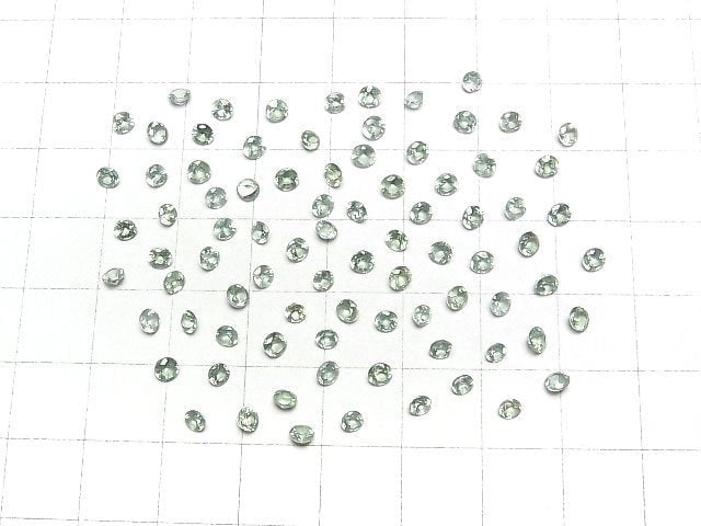 Hochwertiger grüner Kyanit AAA lose Steine rund facettiert 3x3mm 10Stk