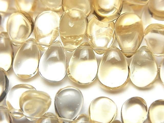 High Quality Citrine AAA - Pear Shape (Smooth) Half or 1 Strand (72pcs)