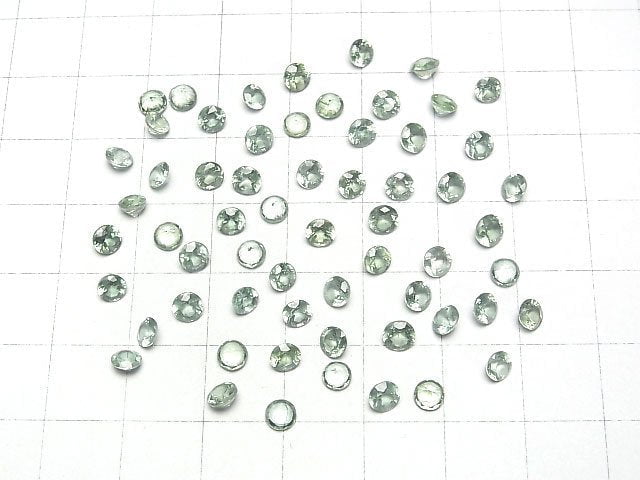 Hochwertiger grüner Kyanit AAA lose Steine rund facettiert 4x4mm 5Stk