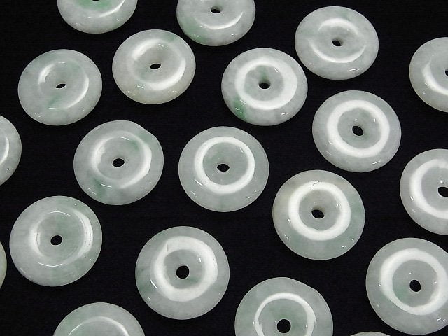Birmanscher Jadeit AA++ Münze (Donut) 22x22 mm 1 Stück