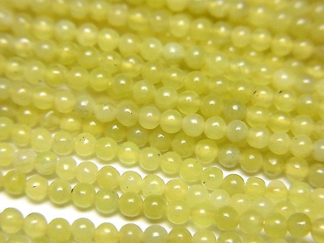 Olive Jade Round 2mm 1strand beads (aprx.15inch/38cm)