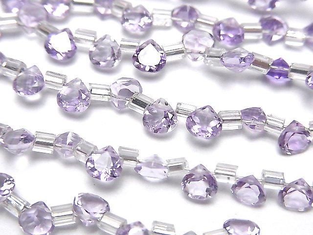 High Quality Pink Amethyst AAA Chestnut Faceted 4x4mm half or 1strand beads (38pcs)