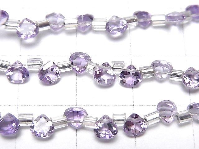 High Quality Pink Amethyst AAA Chestnut Faceted 4x4mm half or 1strand beads (38pcs)