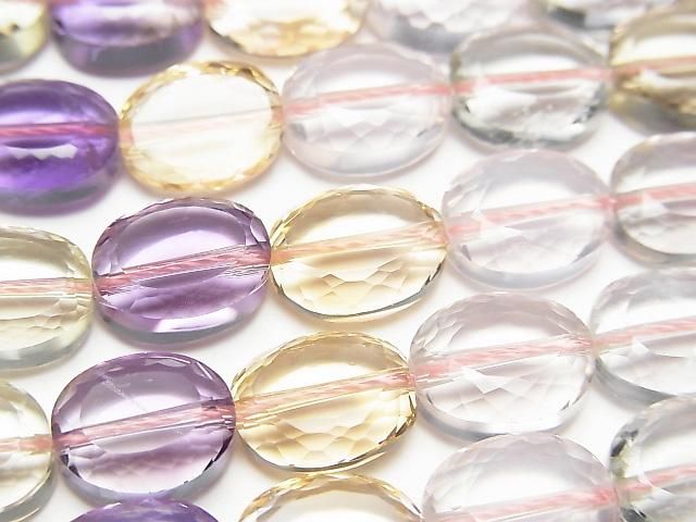 High Quality Mixed Stone AAA Faceted Oval 11x9mm 1/4 or 1strand beads (aprx.15inch/36cm)