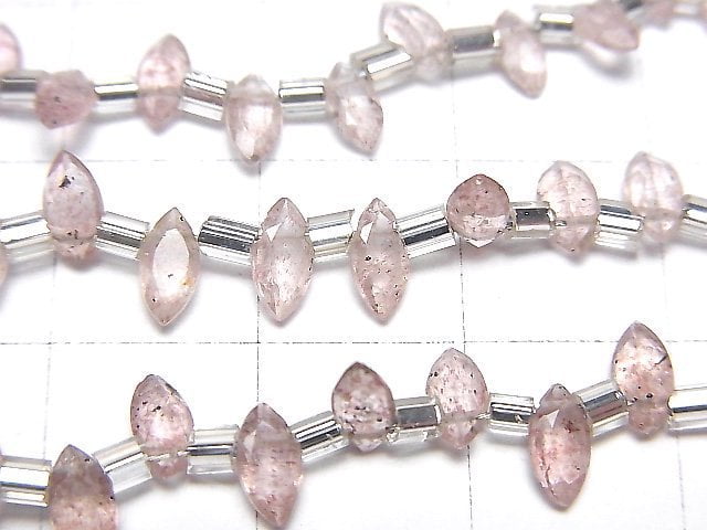 High Quality Pink Epidote AA++ Marquise Faceted 6x3mm 1strand beads (18pcs)