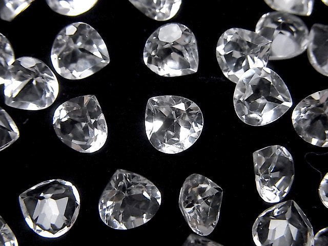 High Quality White Topaz AAA Loose stone Chestnut Faceted 7x7mm 5pcs