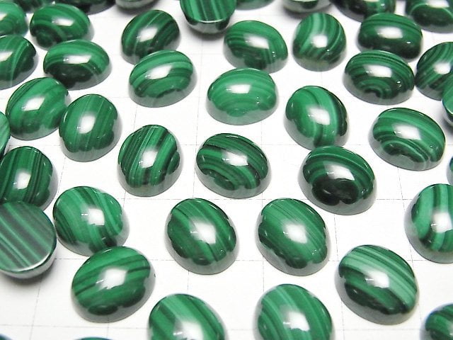 Malachit AAA Oval Cabochon 12x10mm 2 Stück