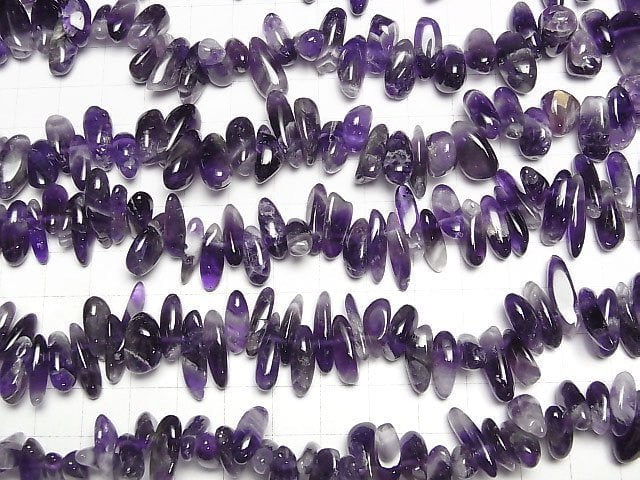 Amethyst AA++ Nugget Oben Durchbohrtes Loch 1Strang Perlen (ca. 14 Zoll/34 cm)