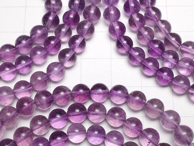 Bracelet en Fluorite Violette AAA Ronde 6mm
