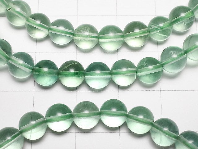 Green Fluorite AAA- Round 6mm Bracelet