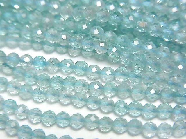 高品質磷灰石 AAA - 切面圓形 2 毫米 1 串珠子(約 15 英寸/36 厘米)高品質!