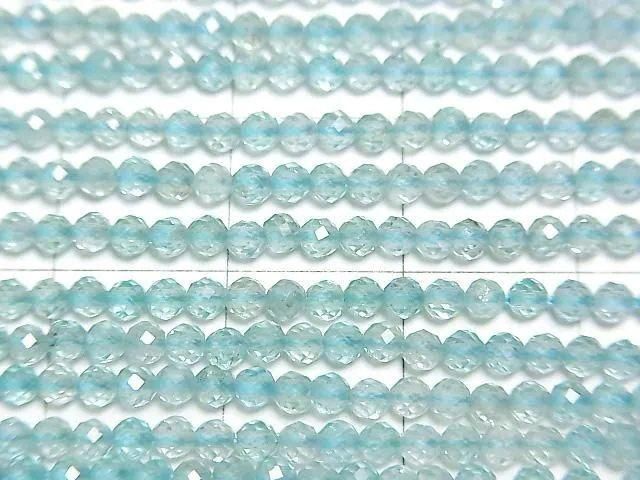 高品質磷灰石 AAA - 切面圓形 2 毫米 1 串珠子(約 15 英寸/36 厘米)高品質!