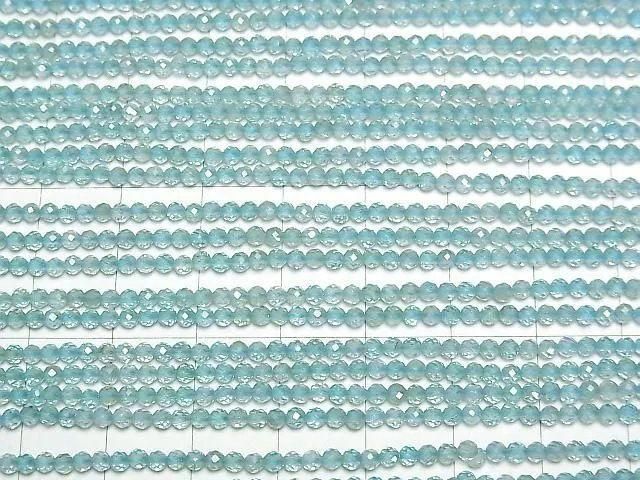 高品質磷灰石 AAA - 切面圓形 2 毫米 1 串珠子(約 15 英寸/36 厘米)高品質!