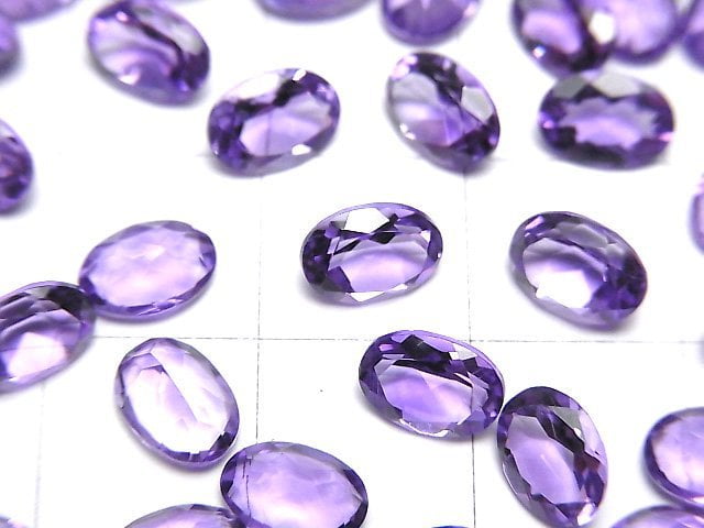 High Quality Amethyst AAA Loose stone Oval Faceted 7x5mm 5pcs