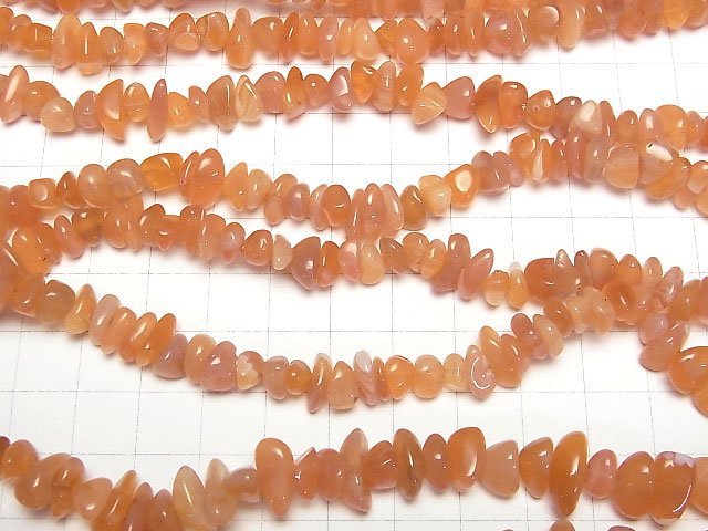 Botswana Orange Chalcedon AA++ Chips (Kleine Nugget) 1 Strang Perlen (ca. 33 Zoll/84 cm)