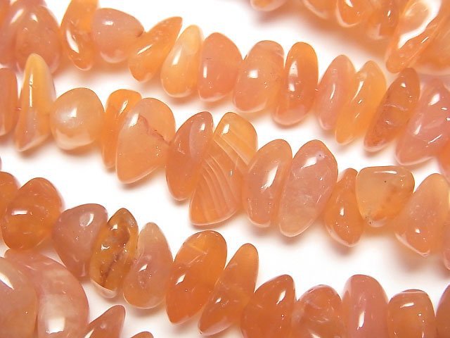 Botswana Orange Chalcedony AA++ Chips (Small Nugget) 1strand beads (aprx.33inch/84cm)