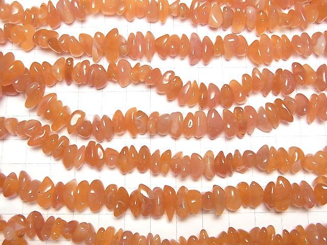 Botswana Orange Chalcedon AA++ Chips (Kleine Nugget) 1 Strang Perlen (ca. 33 Zoll/84 cm)