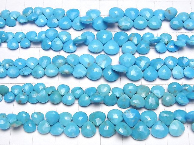 Arizona Kingman Türkis AA++ Kastanie Facettiert Briolette halbe oder 1Strang Perlen (ca. 6 Zoll/14 cm)