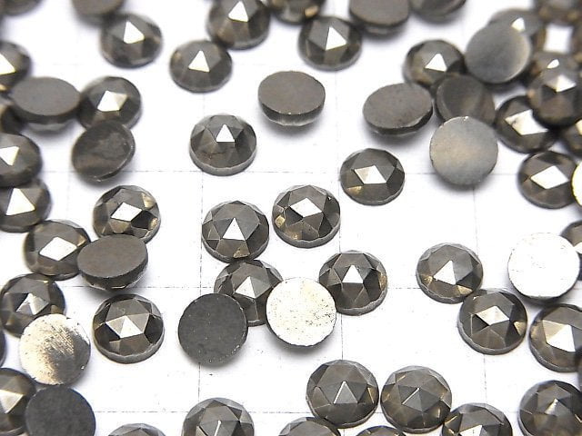 Pyrit Lose Steine Rund Rose Cut 5x5mm 5Stk