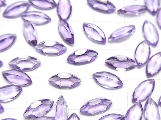 Hochwertiger Amethyst AAA Lose Stein Marquise facettiert 10x5mm 5 Stück