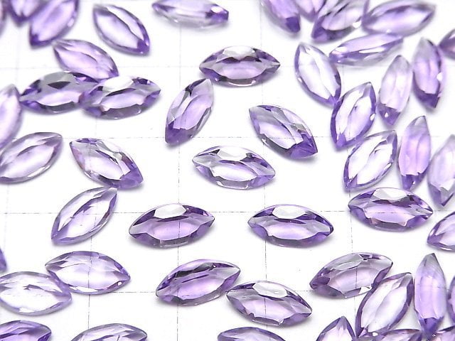 Hochwertiger Amethyst AAA Lose Stein Marquise facettiert 10x5mm 5 Stück