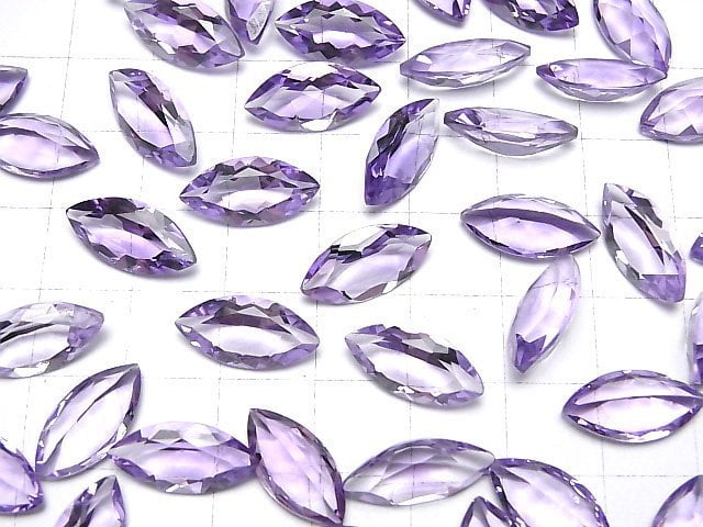 Hochwertiger Amethyst AAA Lose Stein Marquise facettiert 16x8mm 2 Stück