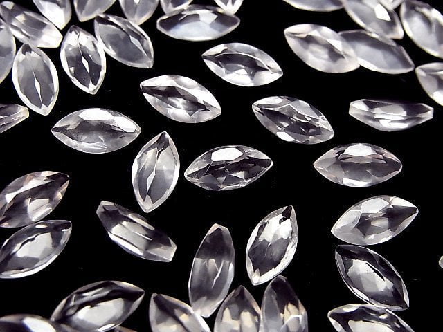 Hochwertiger Rosenquarz AAA Lose Steine Marquise Facettiert 10x5mm 5 Stück