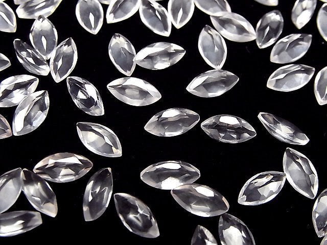 Hochwertiger Rosenquarz AAA Lose Steine Marquise Facettiert 10x5mm 5 Stück