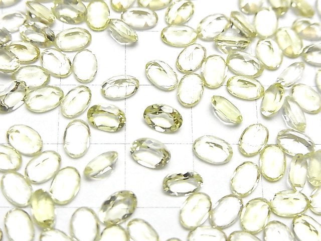 Hochwertiger Zitronenquarz AAA Lose Stein Oval Facettiert 6x4mm 10 Stück