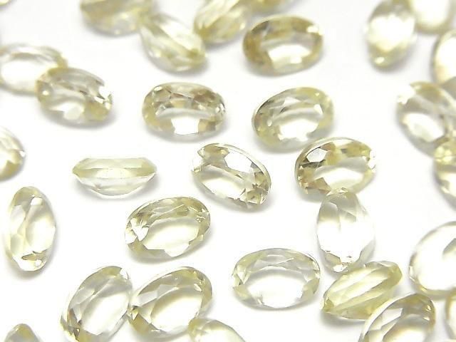 高品質檸檬晶 AAA 裸石 橢圓刻面 7x5mm 5顆