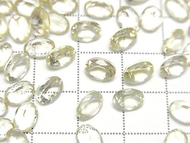 高品質檸檬晶 AAA 裸石 橢圓刻面 7x5mm 5顆