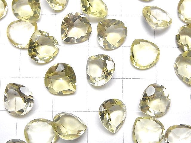 Hochwertiger Zitronenquarz AAA Lose Stein Kastanien facettiert 10x10mm 3 Stück