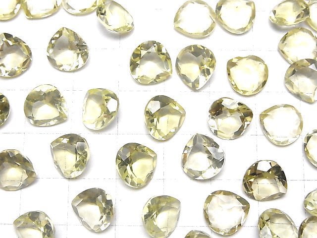 Hochwertiger Zitronenquarz AAA Lose Stein Kastanien facettiert 10x10mm 3 Stück