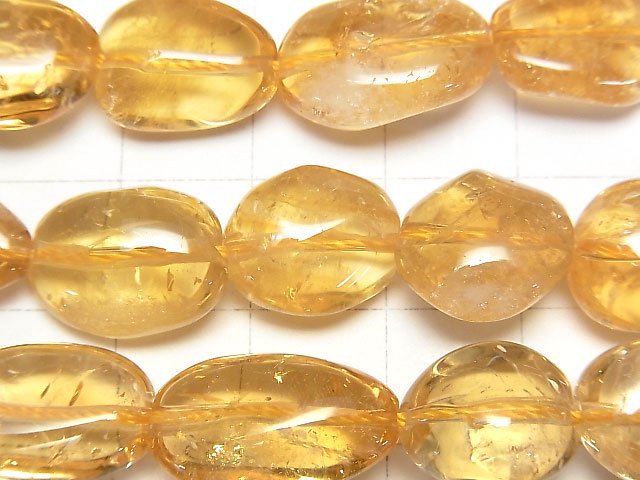 Citrine AA++ Nugget half or 1strand beads (aprx.15inch/36cm)