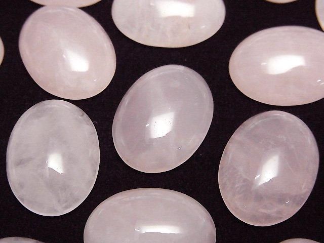 Rose Quartz AA++ Oval Cabochon 20x15mm 2pcs