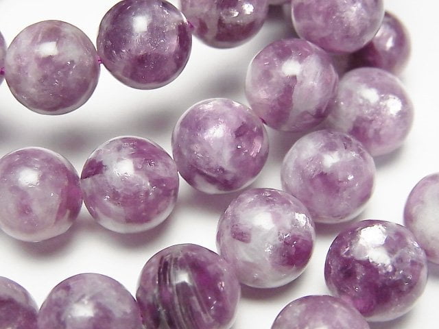 Lepidolite Silica AA++ Round 10mm Bracelet