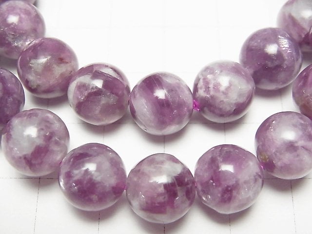 Lepidolite Silica AA++ Round 10mm Bracelet