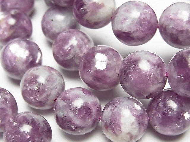 Lepidolite Silica AA++ Round 12mm Bracelet