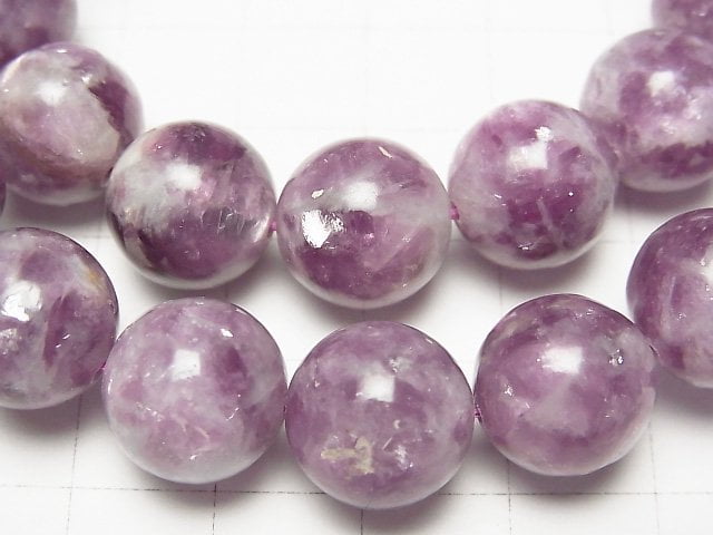 Lepidolite Silica AA++ Round 12mm Bracelet