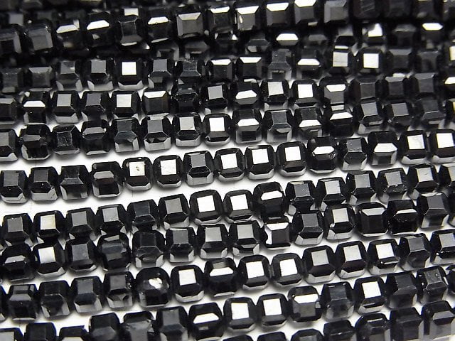 High Quality! Black Spinel AAA Cube Shape 3x3x3mm 1strand beads (aprx.15inch/37cm)