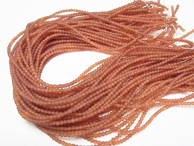 Frost Carnelian Rund 3mm 1 Strang Perlen (ca. 15 Zoll/38 cm)