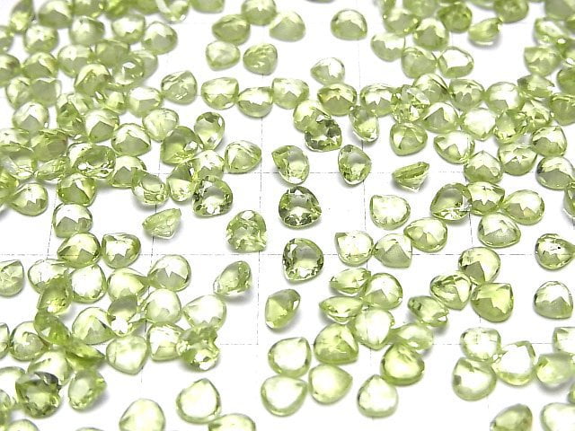 Hochwertiger Peridot AAA- loser Stein kastanienbraun facettiert 4x4mm 10 Stück